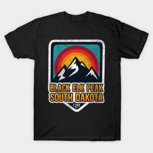 Vintage Black Elk Peak South Dakota Sunset T-Shirt